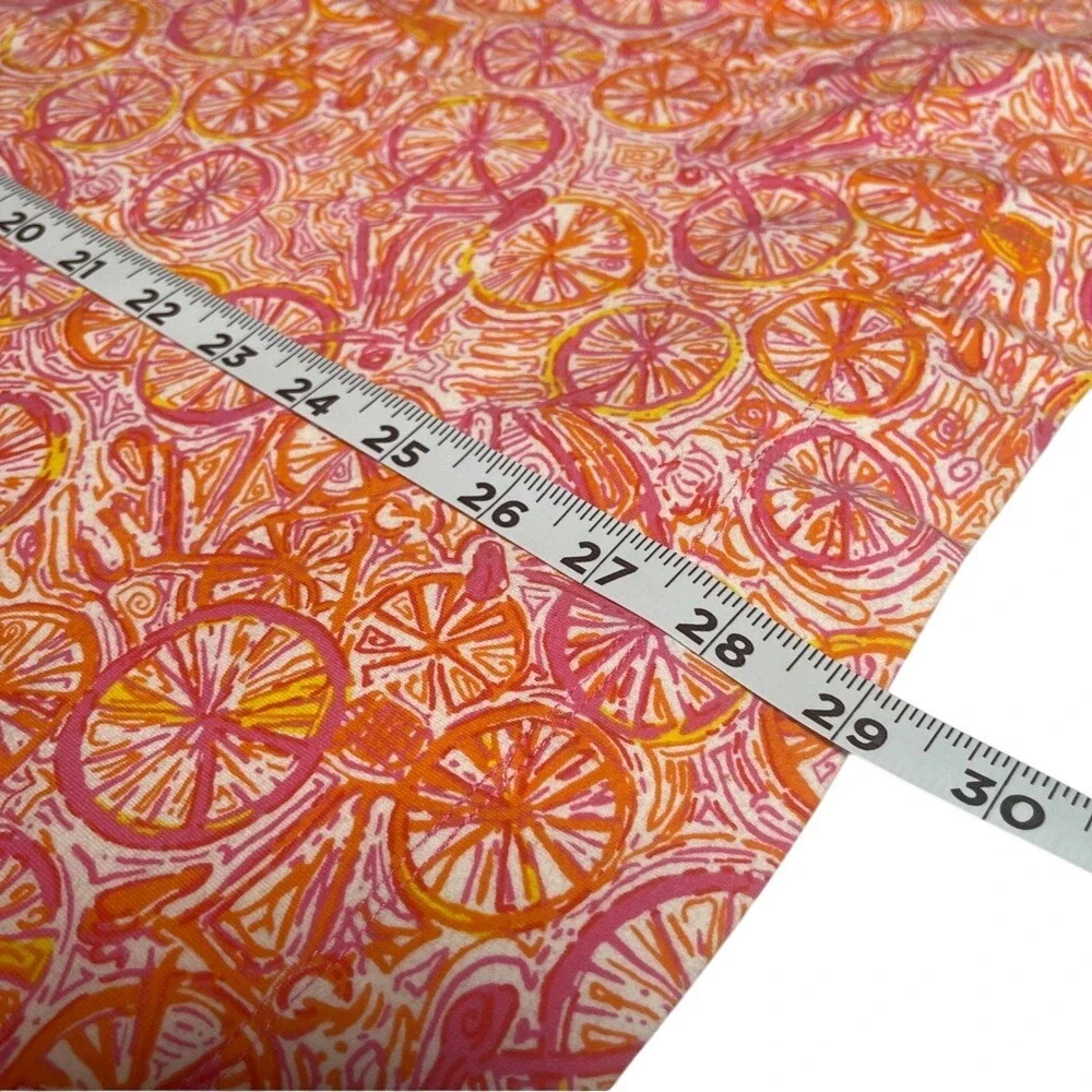 Lilly Pulitzer Petula Strapless Mini Dress or Skirt Ten Speed Bike Print Pink XS - Picture 8 of 9